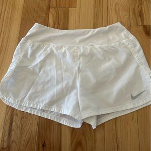 Nike white women’s Dri-fit shorts